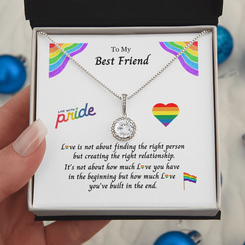 PRIDE LGBTQ Best Friend Eternal Hope Necklace