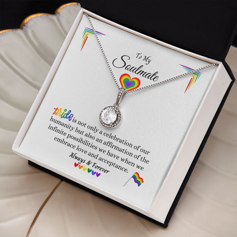 LGBTQ+ PRIDE Eternal Hope Necklace, To My Soulmate