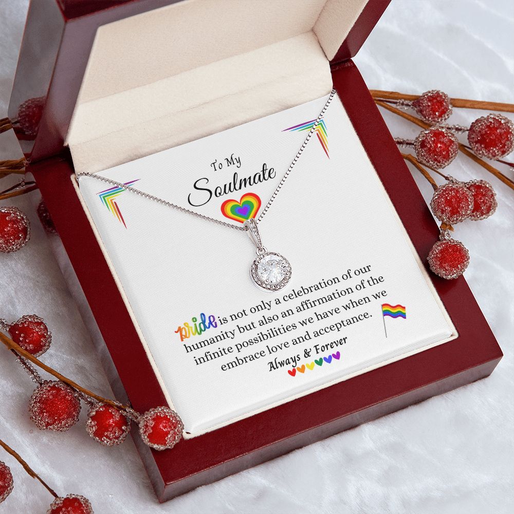 LGBTQ+ PRIDE Eternal Hope Necklace, To My Soulmate