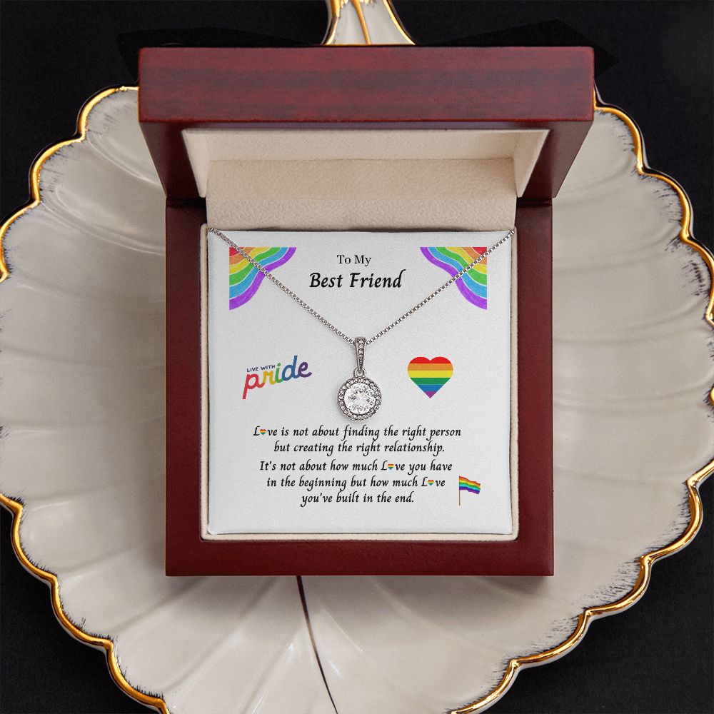 PRIDE LGBTQ Best Friend Eternal Hope Necklace