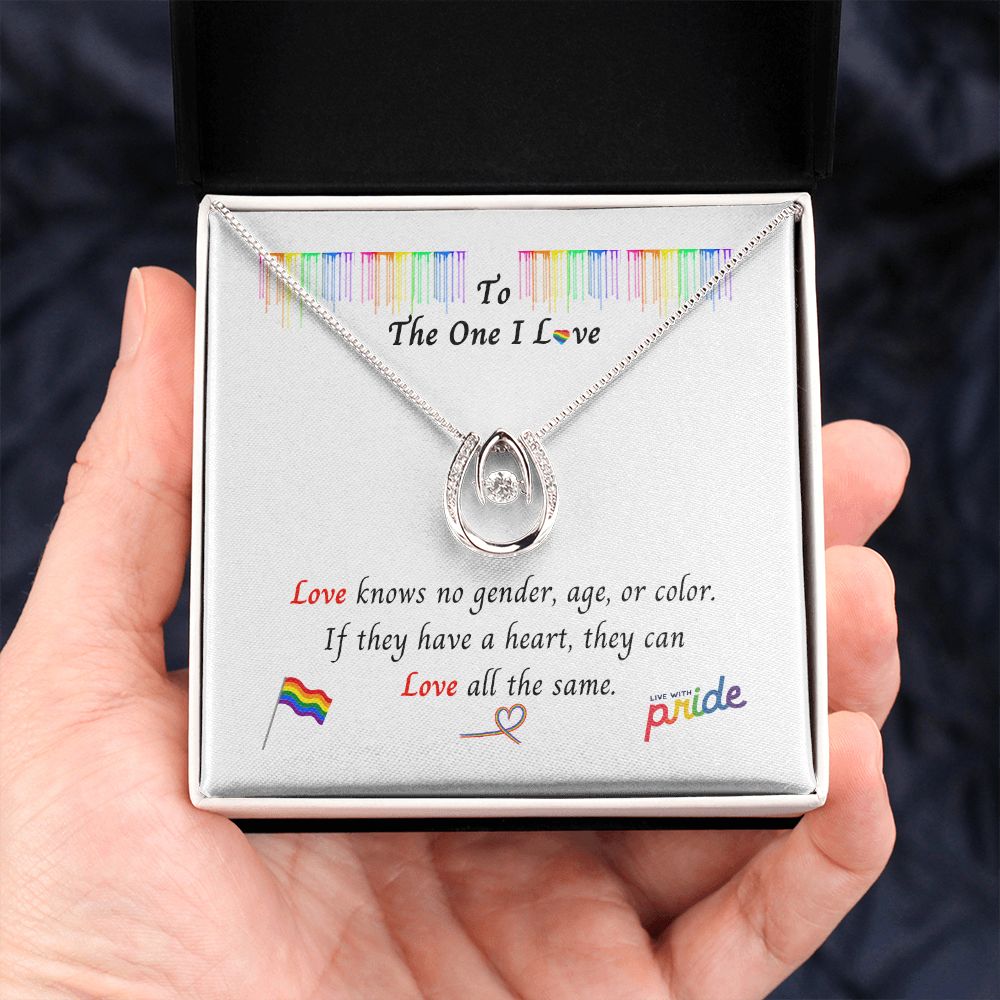 PRIDE LGBTQ The One I Love: Lucky in Love Necklace