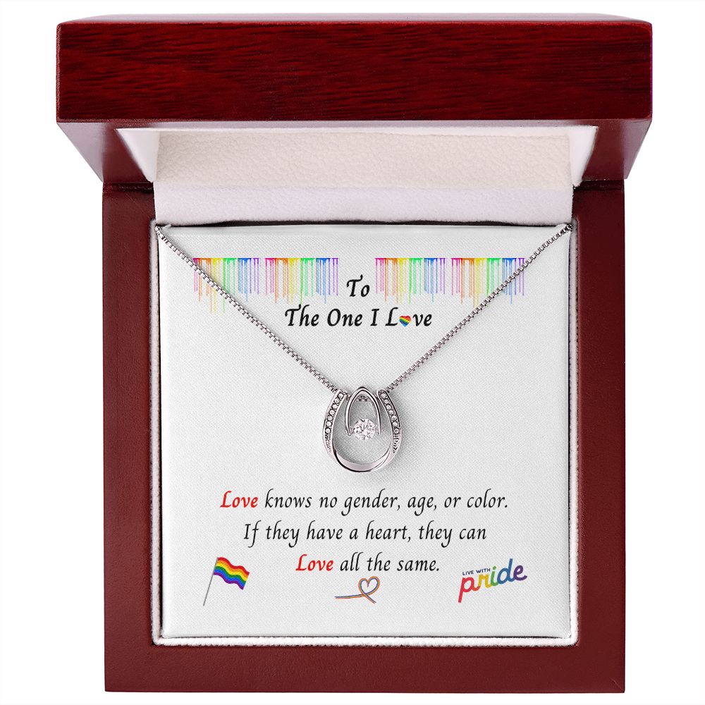 PRIDE LGBTQ The One I Love: Lucky in Love Necklace