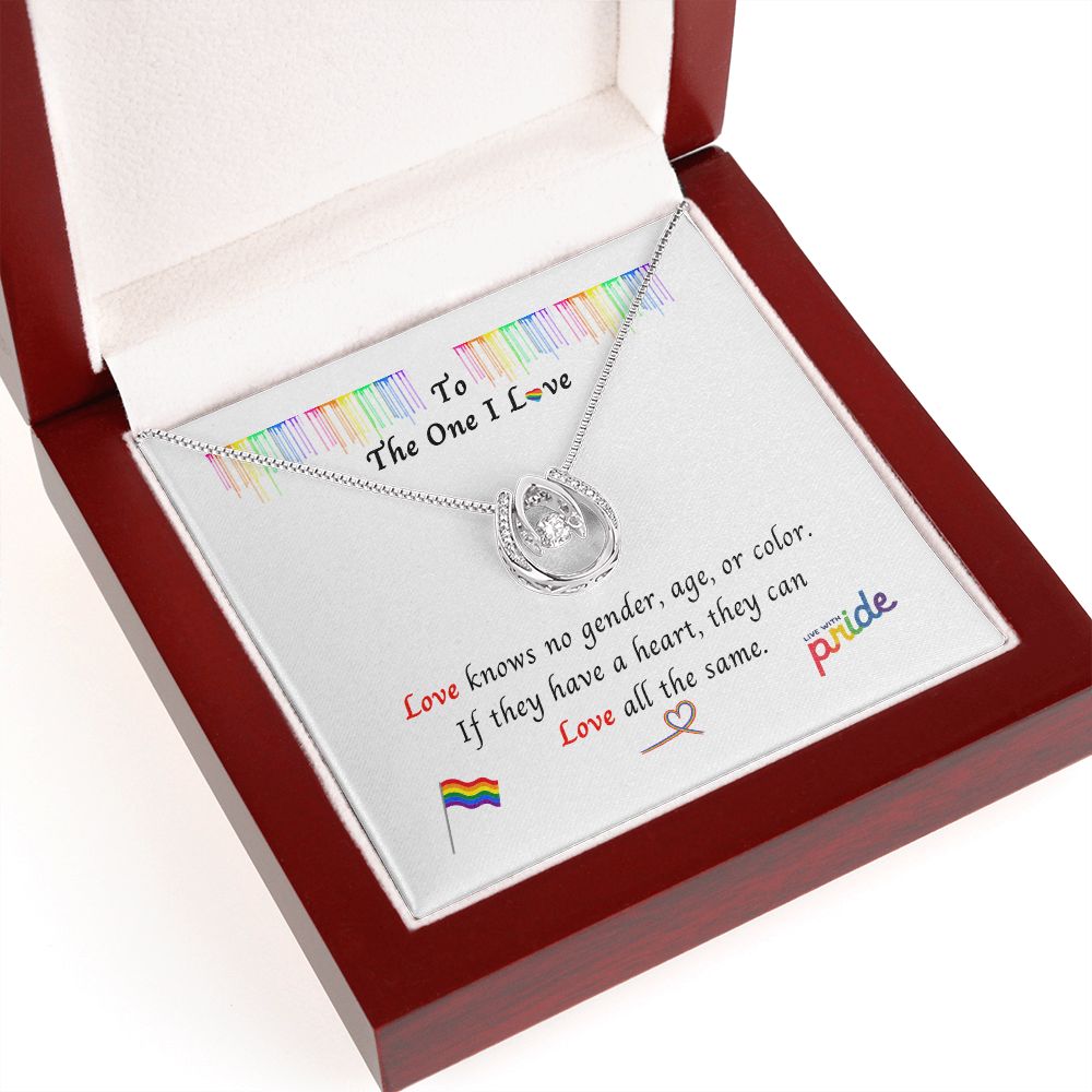 PRIDE LGBTQ The One I Love: Lucky in Love Necklace