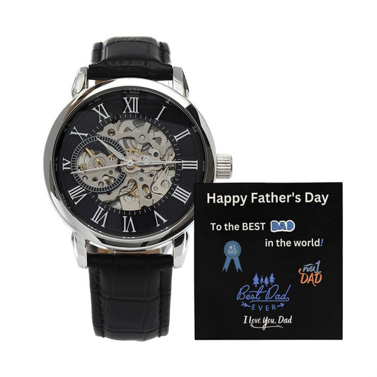 Happy Father's Day Watch with Personalized Card