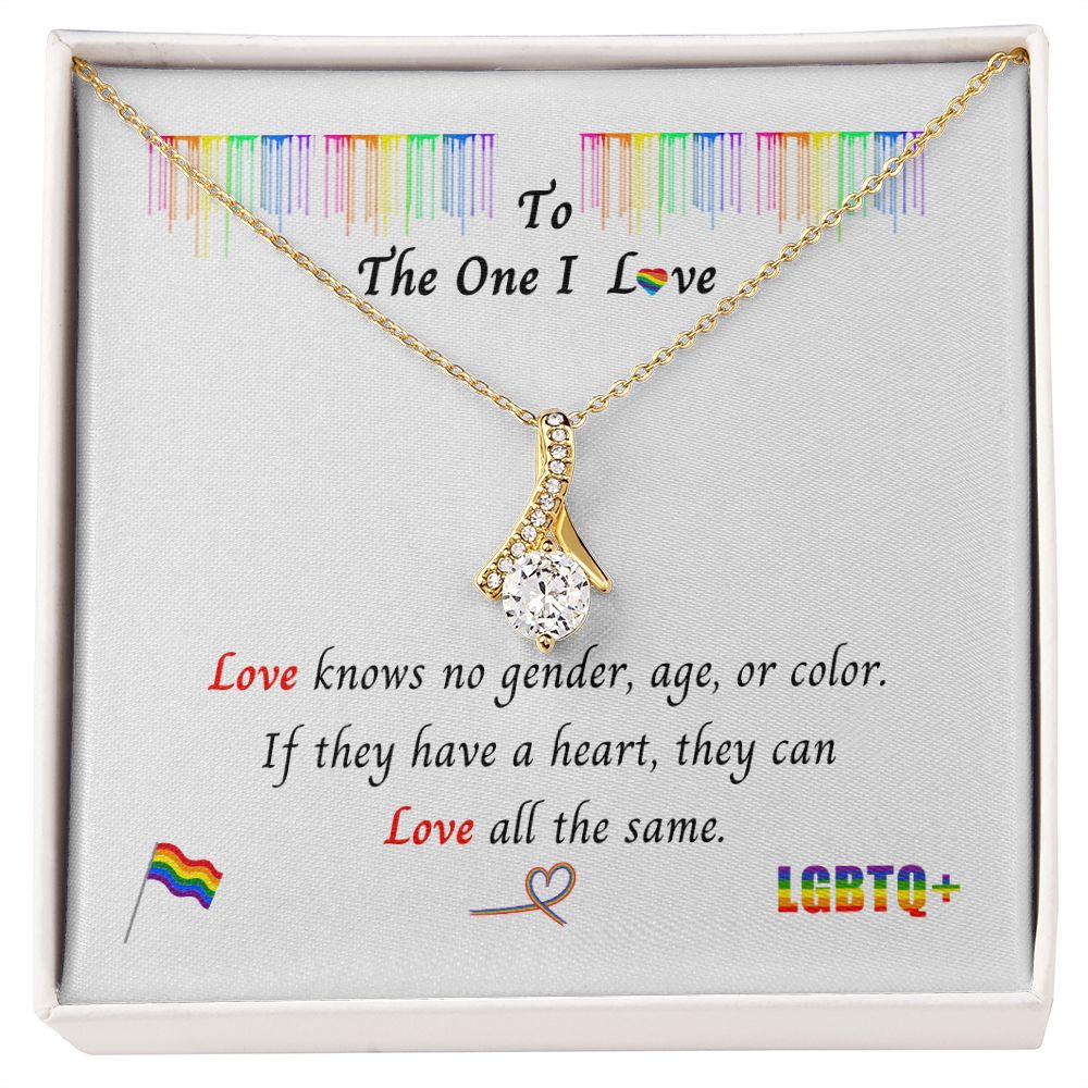 LGBTQ PRIDE To My Soulmate Necklace, Rainbow Pride Necklace