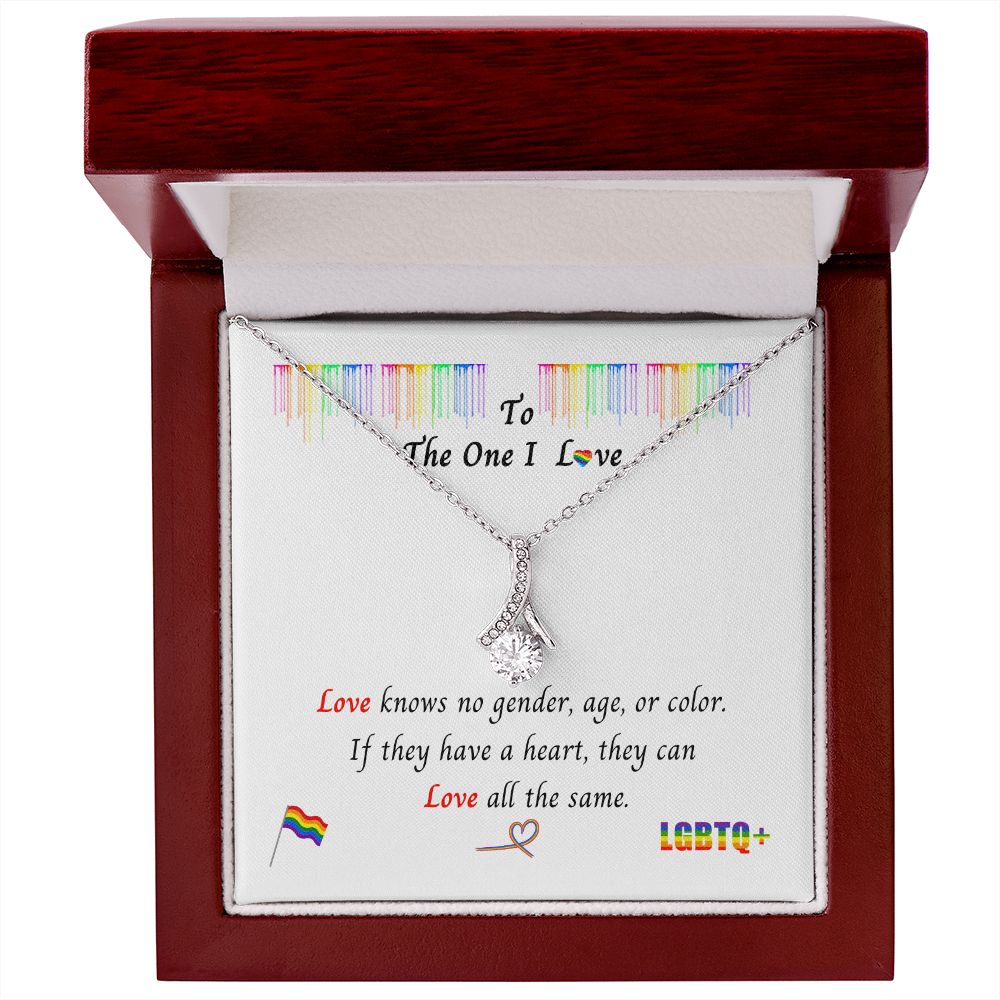 LGBTQ PRIDE To My Soulmate Necklace, Rainbow Pride Necklace