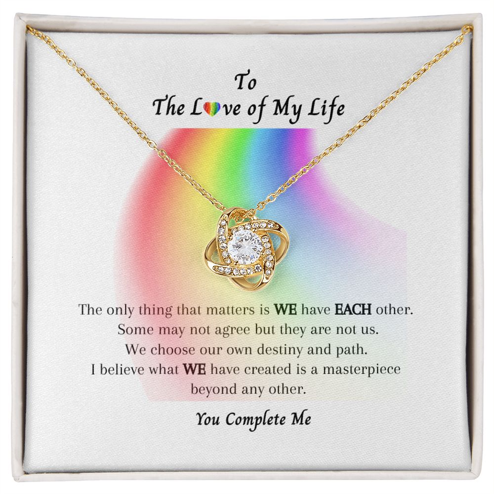 LGBTQ PRIDE To My Soulmate Necklace, Rainbow Pride Necklace