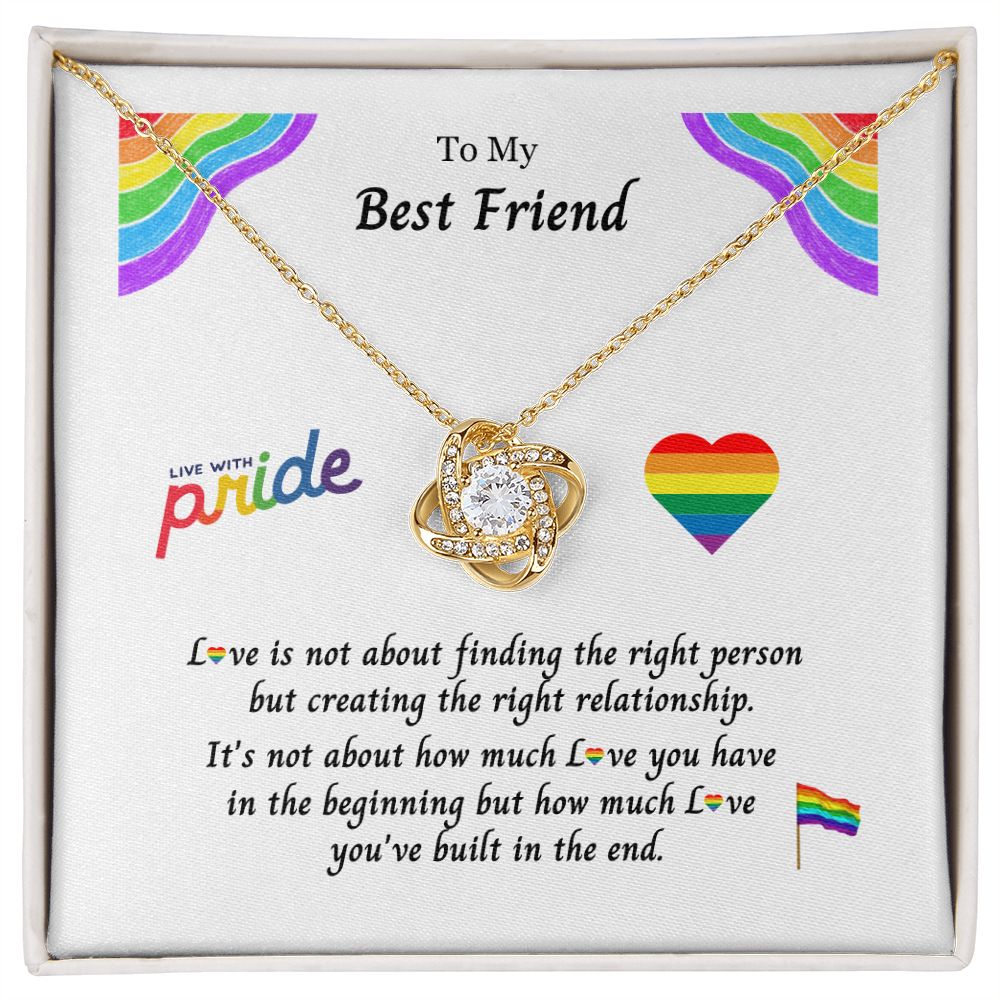 PRIDE LGBTQ Best Friend: Eternal Hope Necklace