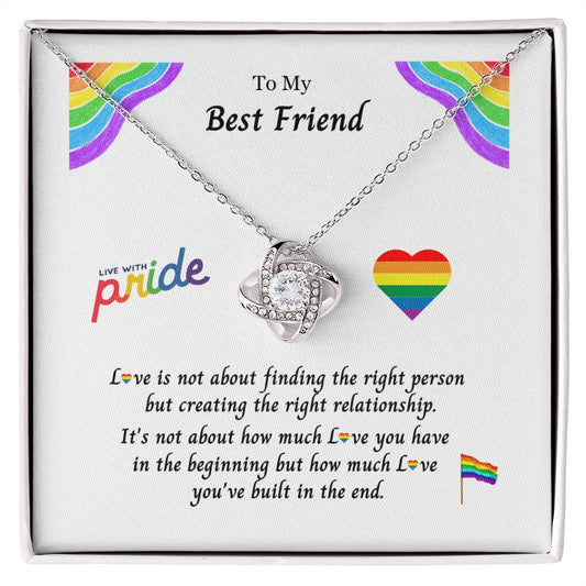 PRIDE LGBTQ Best Friend: Eternal Hope Necklace