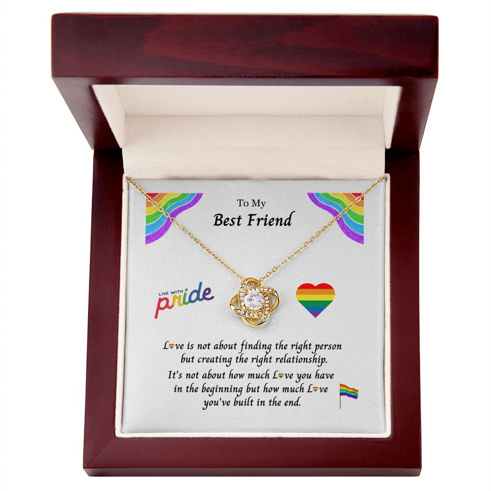 PRIDE LGBTQ Best Friend: Eternal Hope Necklace