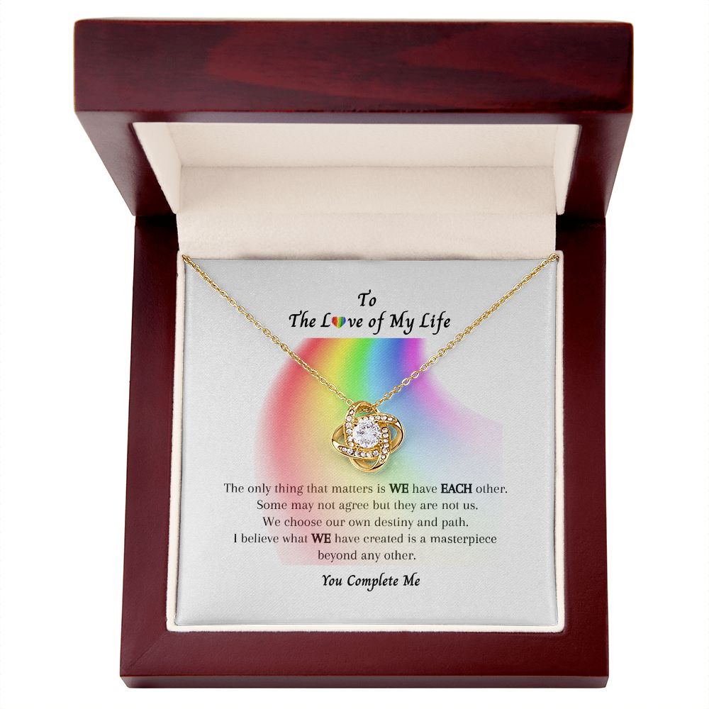 LGBTQ PRIDE To My Soulmate Necklace, Rainbow Pride Necklace