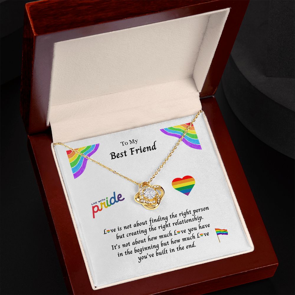 PRIDE LGBTQ Best Friend: Eternal Hope Necklace