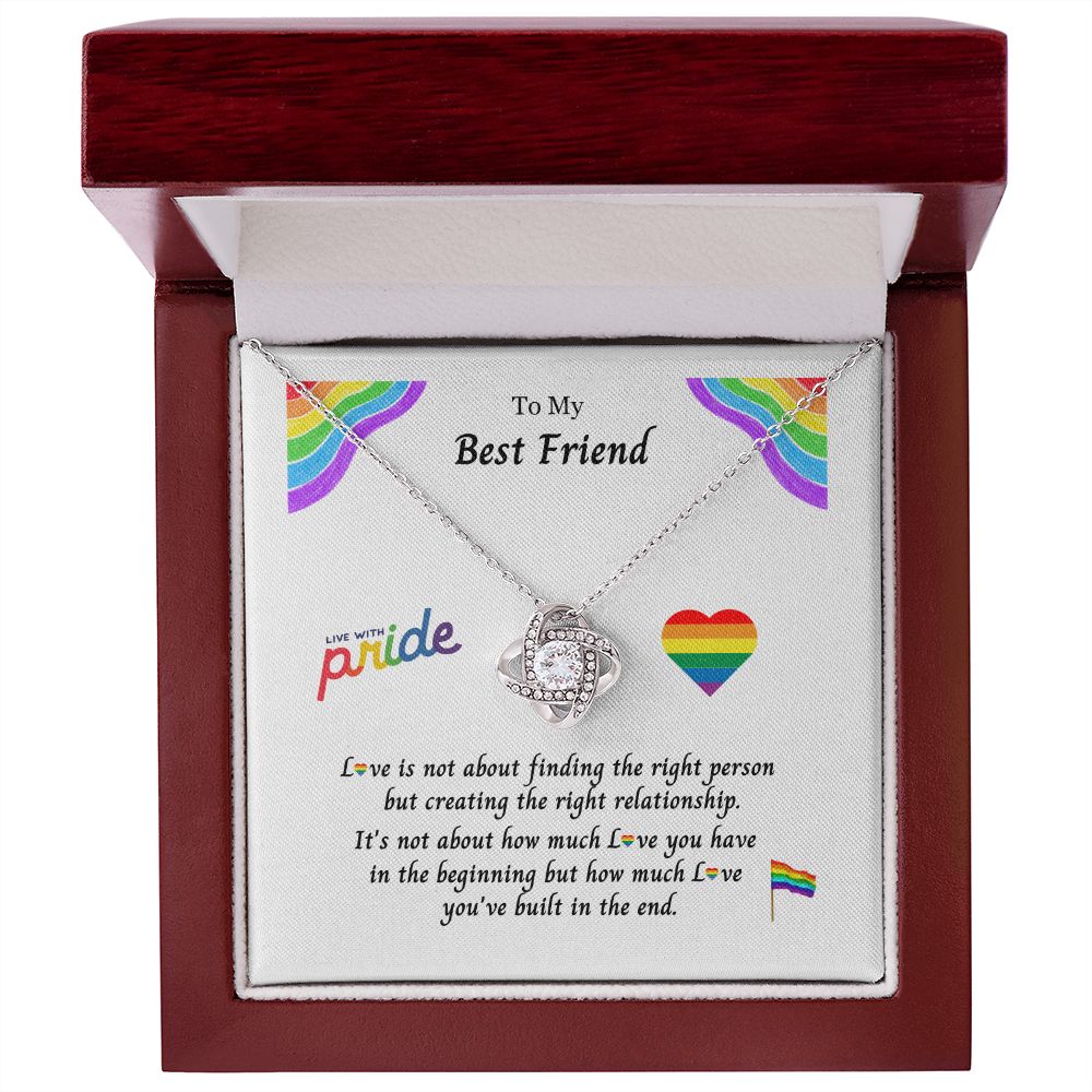 PRIDE LGBTQ Best Friend: Eternal Hope Necklace