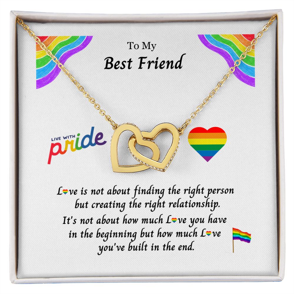 LGBTQ PRIDE, To My Best Friend:  Eternal Hope Necklace