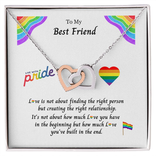 LGBTQ PRIDE, To My Best Friend:  Eternal Hope Necklace