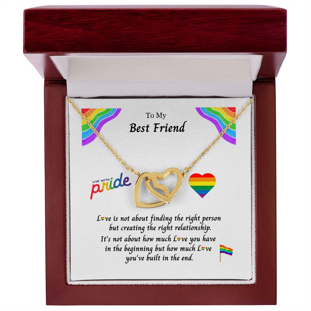 LGBTQ PRIDE, To My Best Friend:  Eternal Hope Necklace