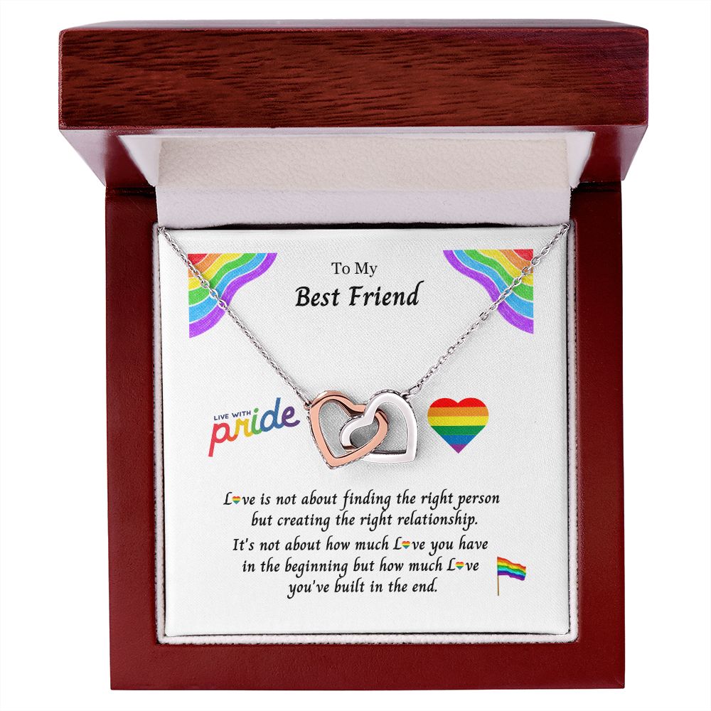 LGBTQ PRIDE, To My Best Friend:  Eternal Hope Necklace