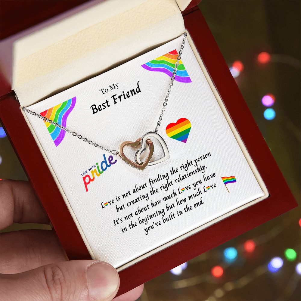 LGBTQ PRIDE, To My Best Friend:  Eternal Hope Necklace