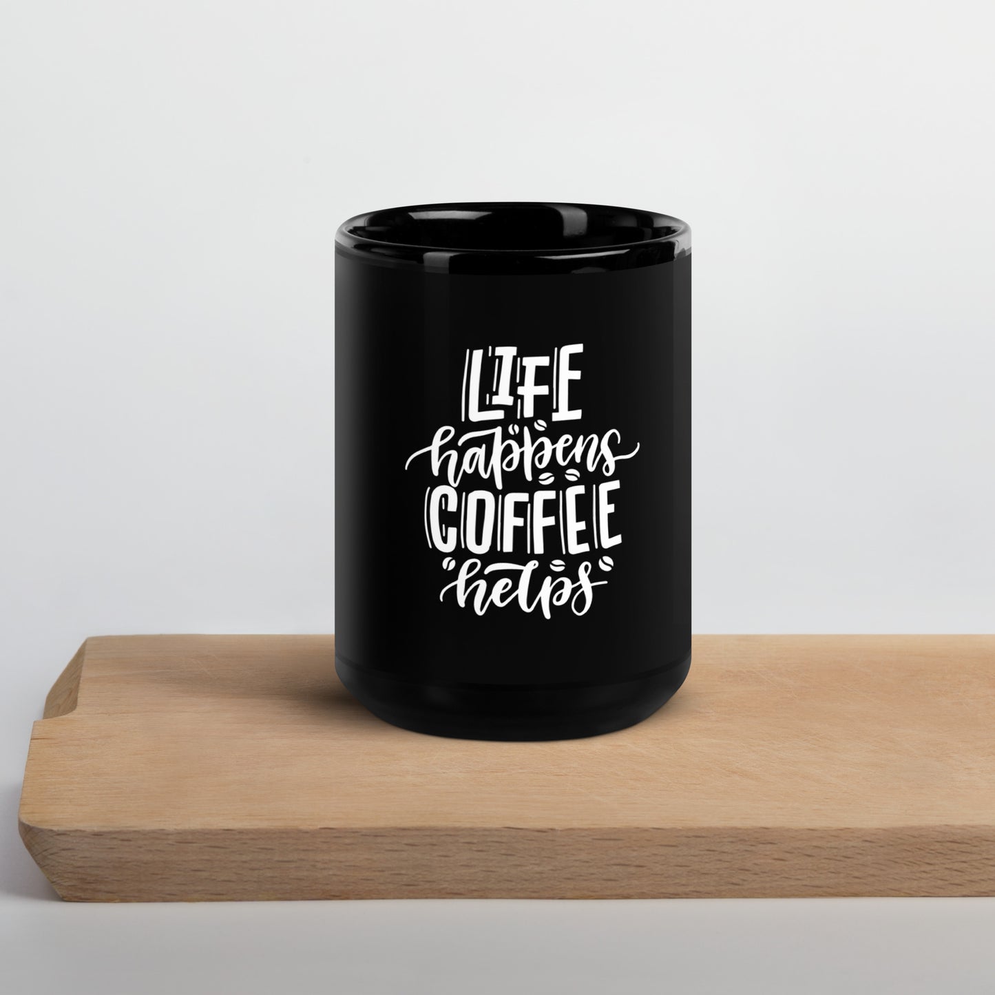 Life happens COFFEE helps Mug