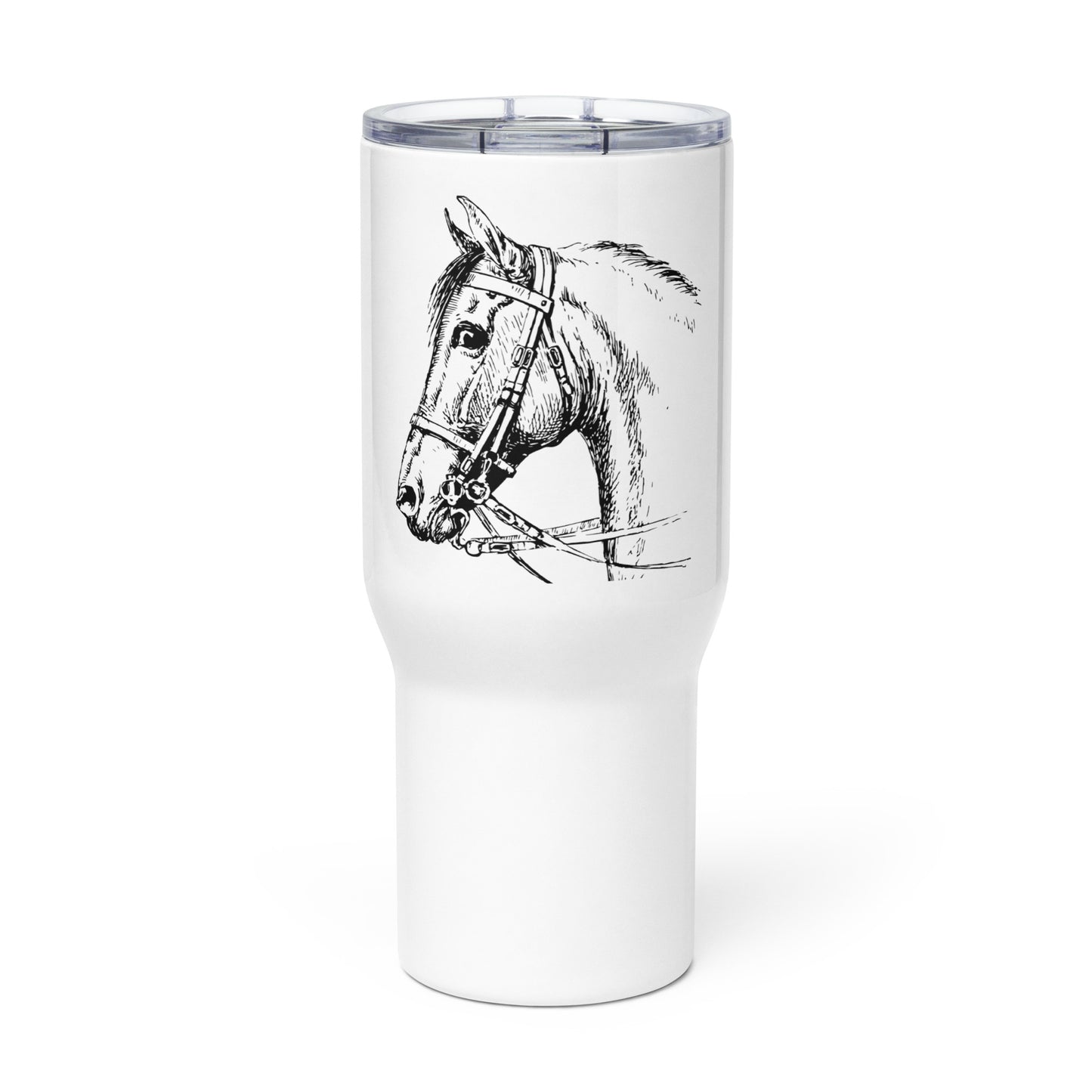 Horse Head - Travel mug with a handle