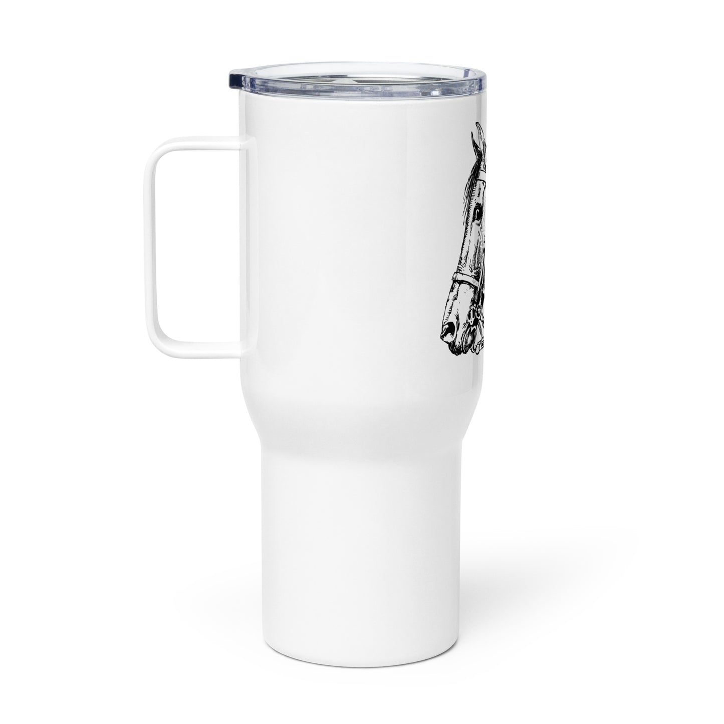 Horse Head - Travel mug with a handle