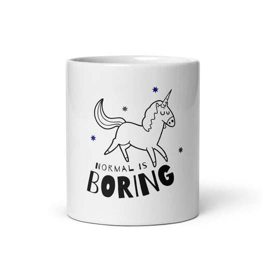 Normal is Boring Unicorn Coffee Mug