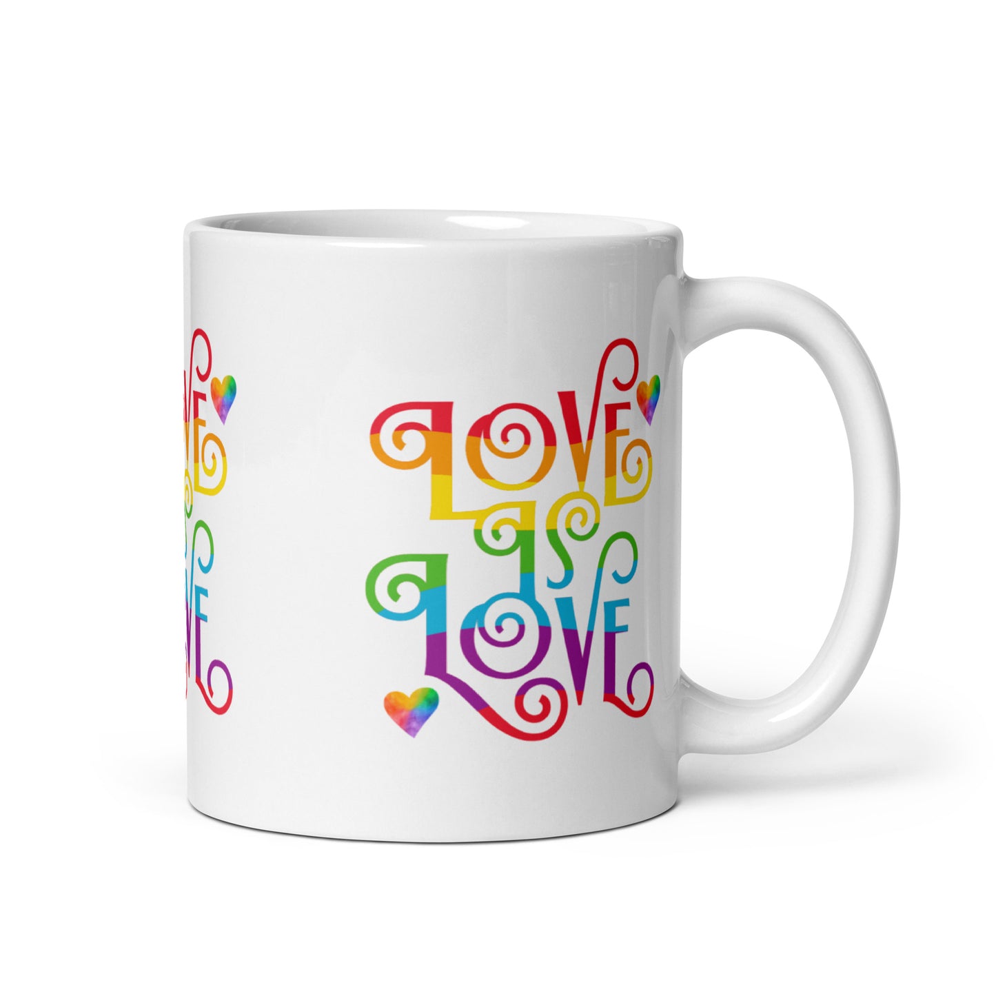 LGBTQ+ PRIDE Rainbow Love is Love Mug – Romance Me Gifts