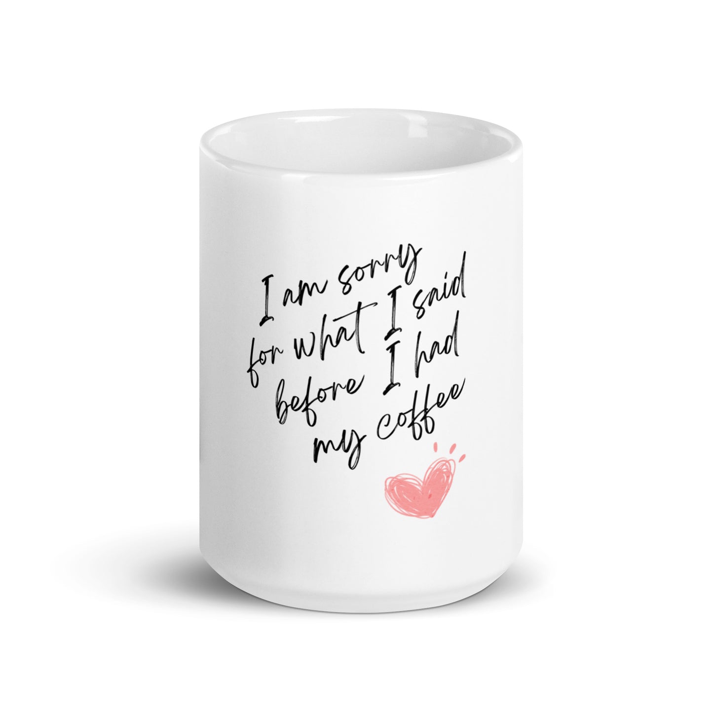 I am sorry for what I said before I had my Coffee- Mug