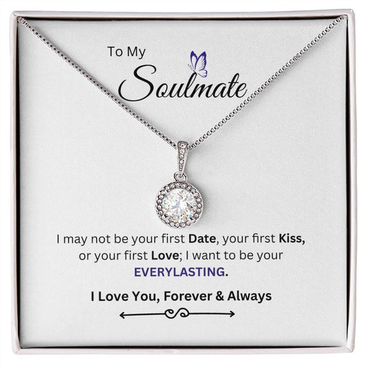 To My Soulmate Love Knot Necklace